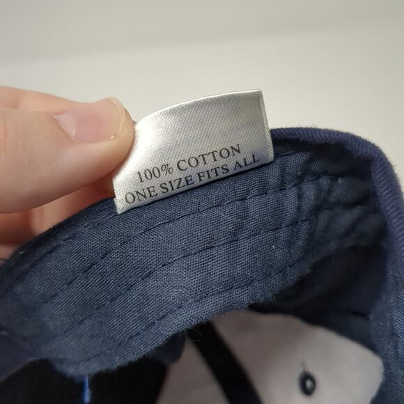 SD Strapback Baseball Cap Blue One Size Adjustable Embroidered Cotton BWM Global - Picture 10 of 10